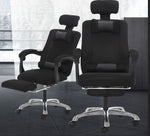 Sedia ergonomica da ufficio nera con poggiapiedi 8053323553205 804