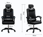 Sedia ergonomica da ufficio nera con poggiapiedi 8053323553205 804Sedia ergonomica da ufficio nera con poggiapiedi 8053323553205 804