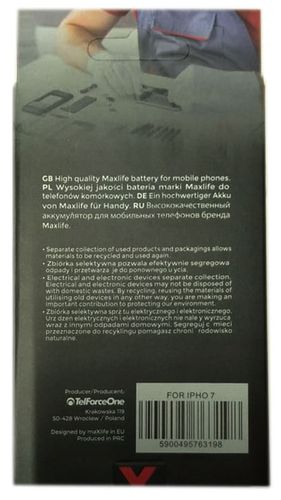 Batteria iPhone 7G 1950 mAh 5900495220264 590049522026 MOB102