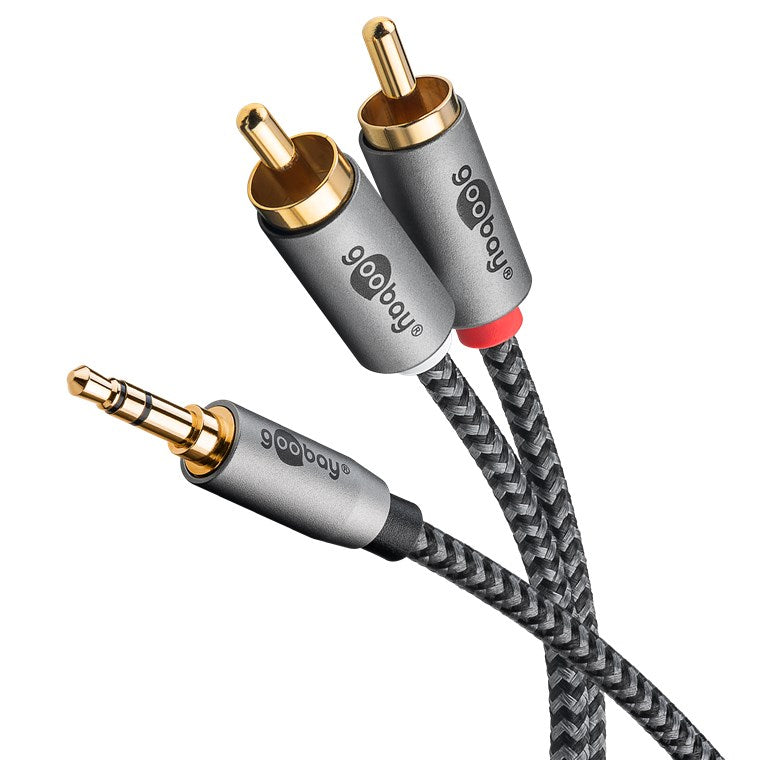 Cavo adattatore audio AUX jack 35 mm a spina RCA stereo 1 m