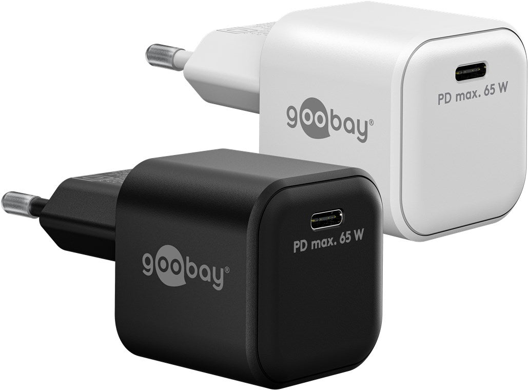Caricatore rapido USB-C PD GaN Nano 65 W bianco