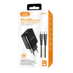 Caricabatterie ricarica rapida USB-C 30W con cavo USB-C - USB-C 1m nero JB073 6921042139654 F4760