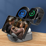 Stazione di Ricarica Wireless 3 in 1 con Supporto da Scrivania 15W 6921042124971 KSC-778 F4690