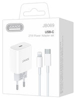 Caricabatterie con cavo USB tipo C / Lightning ricarica rapida 3A 27W bianco JB069 6921042139098 F2980