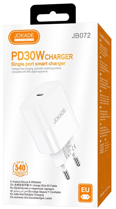 Caricabatterie PD30W USB-C bianco JB072 6921042139616 F4405