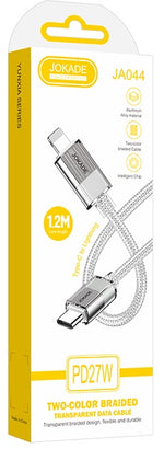 Cavo per ricarica e sincronizzazione USB Lightning 1.2m PD27W 5A 6921042141091 JA044 F4085