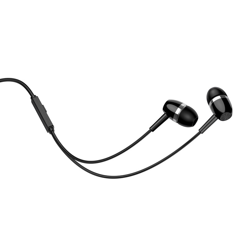 Cuffie auricolari con microfono 1.2m jack audio 3.5mm nere KSC-659