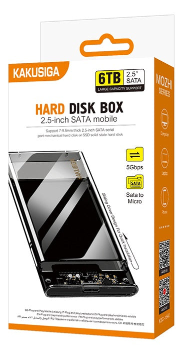 Box per disco esterno 2.5" USB 3.0 in plastica trasparente  6921042141145 KSC-1540 F4045