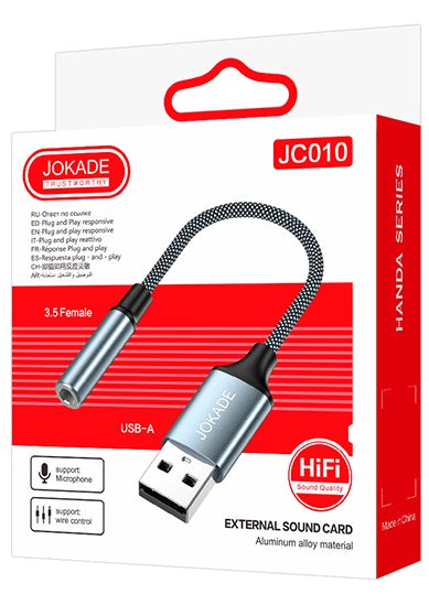 Adattatore audio jack 3.5mm - USB  6921042140117 JC010 F4070