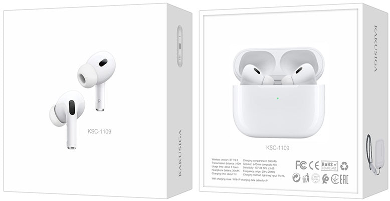 Cuffie auricolari Bluetooth bianche KSC-1109 F2615