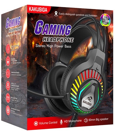 Cuffie da gaming ad archetto con microfono nere KSC-849