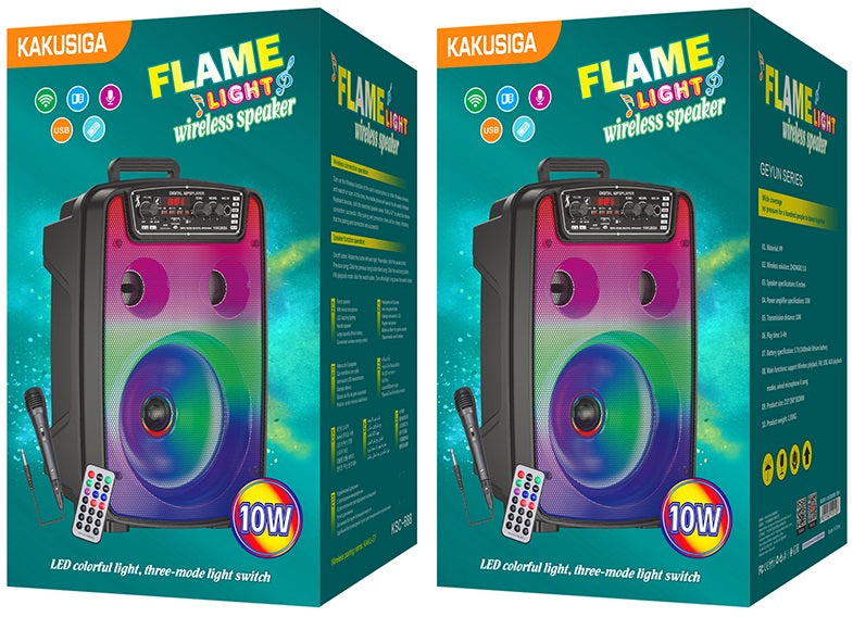 Cassa acustica ricaricabile 8" 10W Bluetooth/FM/USB KSC-688