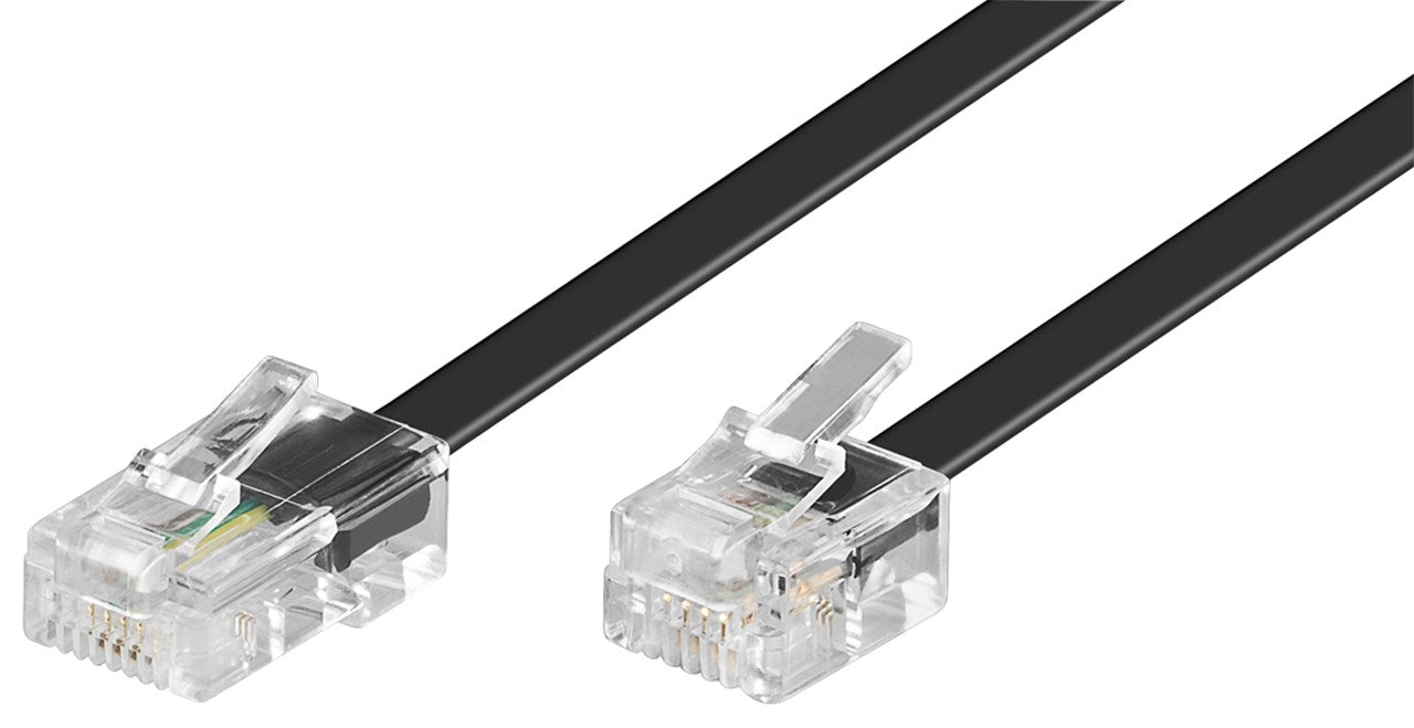 Cavo telefonico modulare conduttore di alluminio placcato di rame CCA Spina RJ45 8P4C - Spina RJ11 6P4C