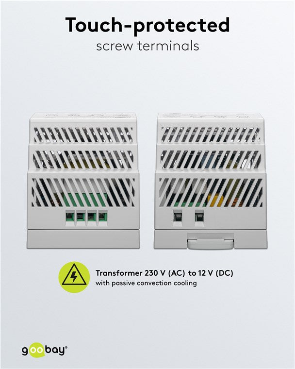 Alimentatore per guida DIN 12VCC 4,5A 44W 4040849747663 74766 F1522