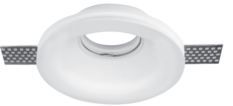 Faretto da incasso in gesso portalampada GU10 Ф100x40 20Wmax Elmark