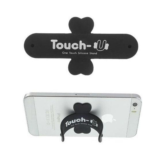 TOUCH-U - Supporto in silicone per smartphone - Nero