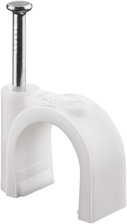 Chiodini fissacavo 14 mm bianco