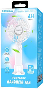 Ventilatore ricaricabile portatile con supporto da tavolo bianco KSC-1510 F2570