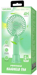Ventilatore ricaricabile portatile con supporto da tavolo verde KSC-1510 F2575