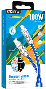 Cavo per alimentazione e sincronizzazione Type-C 1m 100W blu KSC-956 6921042132990 F4665