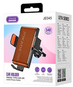 Supporto smartphone per auto inserimento presa d'aria marrone JE045