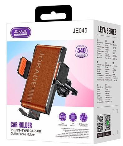 Supporto smartphone per auto inserimento presa d'aria marrone JE045
