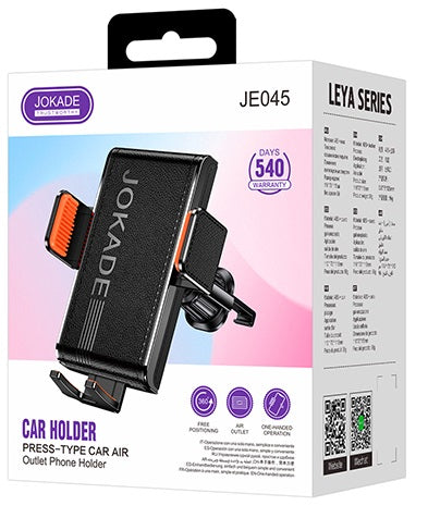 Supporto smartphone per auto inserimento presa d'aria nero JE045