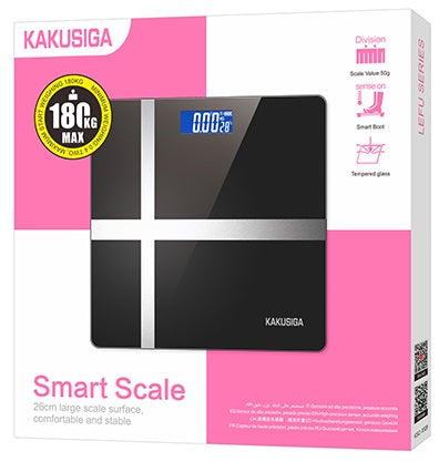 Bilancia pesapersone nera con display LCD KSC-1508 F2740