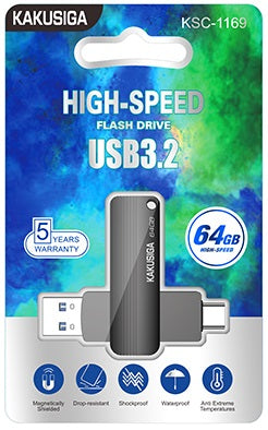 Chiavetta USB 2in1 USB - USB type C 64GB KSC-1169 F2690