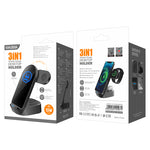 Stazione di Ricarica Wireless 3 in 1 con Supporto da Scrivania 15W 6921042124971 KSC-778 F4690