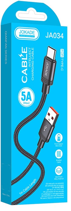 Cavo per ricarica e sincronizzazione 1m 5A USB type-C N020