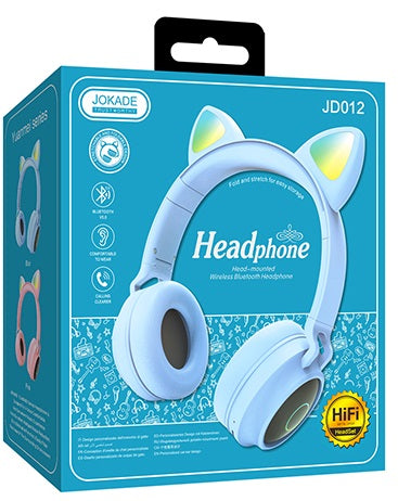 Cuffie ad archetto bluetooth blu JD012