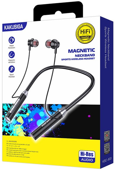 Cuffie auricolari da collo Bluetooth nere  KSC-833 F2820