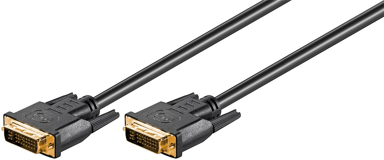 Cavo DVI-I Dual Link Full HD dorato