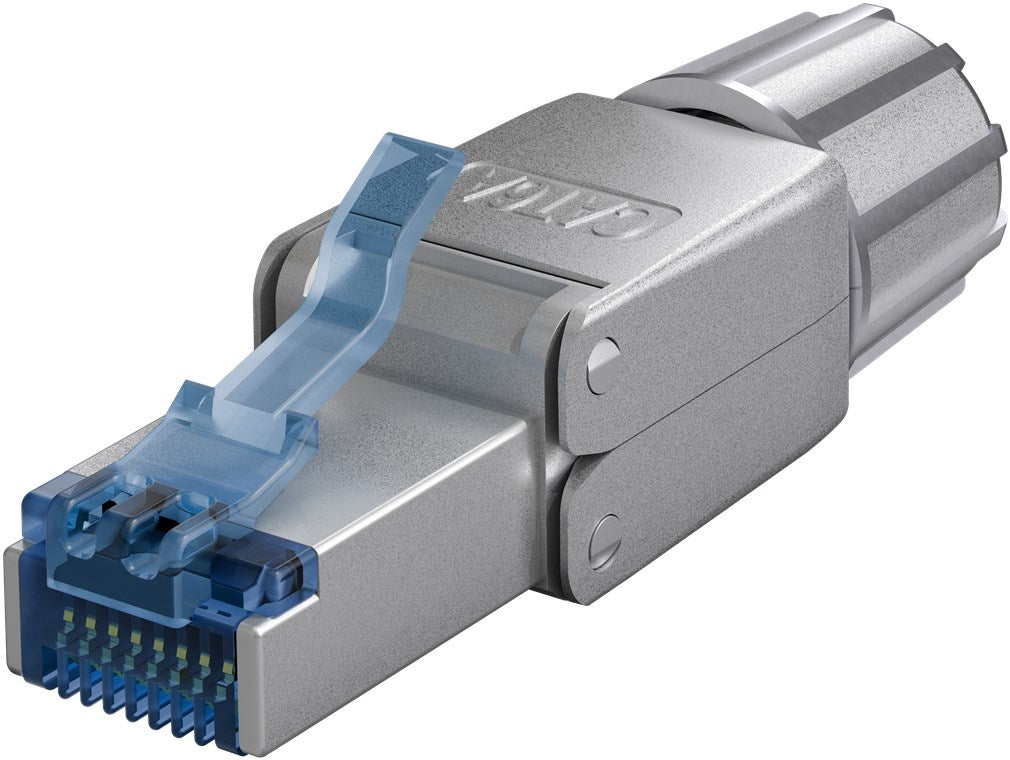 CAT 6A connettore RJ45 schermato STP per montaggio senza attrezzi