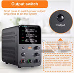 Alimentatore da banco 30V 5A 150W con regolatore di tensione CC USB 18W WPS305H A1020