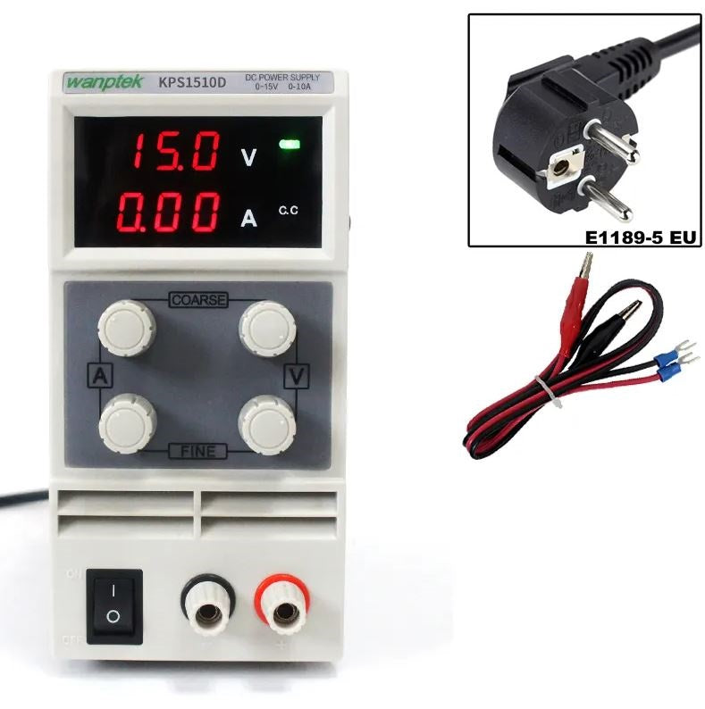 Alimentatore da banco regolabile 15V 10A KPS1510D A1160