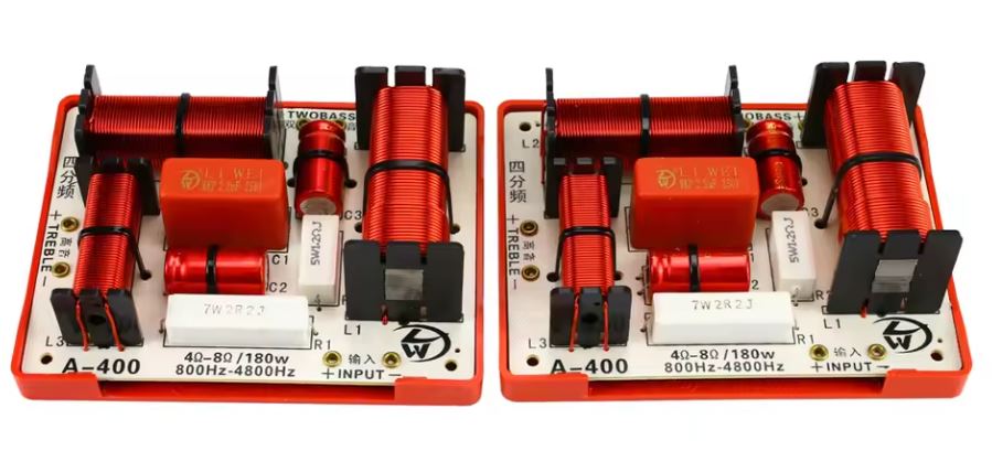Coppia di filtri crossover a 4 vie 4-8 Ohm 180W 800-4800Hz A-400 A2130