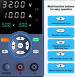 Alimentatore da banco 32V 5A 160W con regolatore di tensione CC USB 18W GC305H A2300