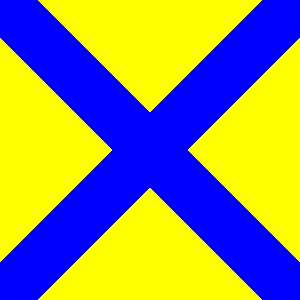 Bandiera numerica segnalazione nautica "5" 150x180cm