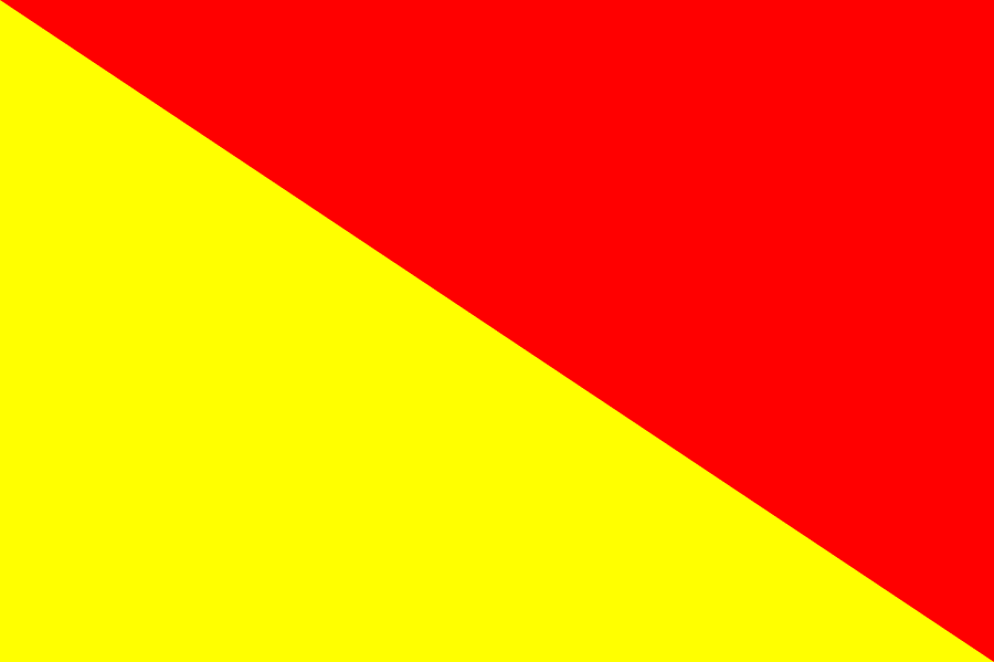 Bandiera nautica di segnalazione "O" Oscar 100x340cm