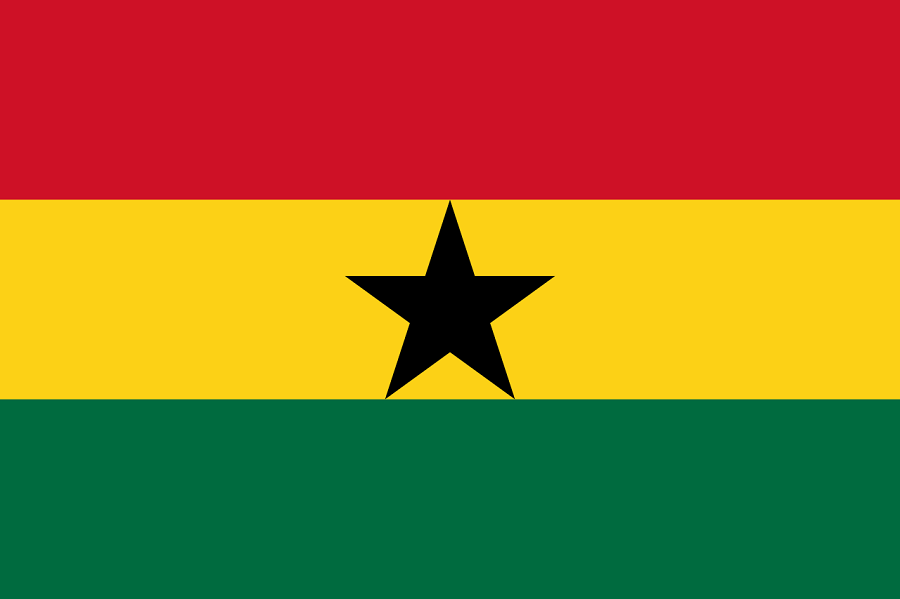Bandiera di stato Ghana 80x135cm