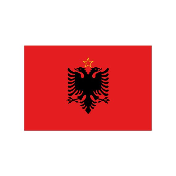 Bandiera di stato Repubblica Popolare Socialista d'Albania 1976-1992