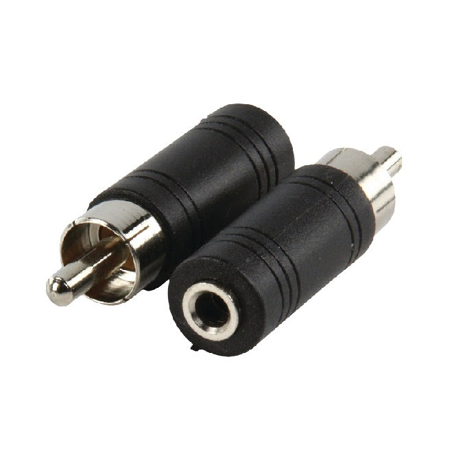 Adattatore Mono-Audio RCA Maschio - 3.5 mm Femmina Nero