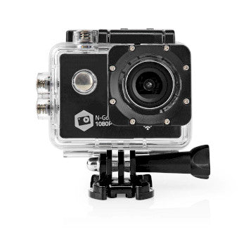 Action Cam | 1 Screen | 1080p@30fps | 12 MPixels | Waterproof up to: 30.0 m | 90 min | Wi-Fi | App available for: Android™ / IOS | Mounts included | Black