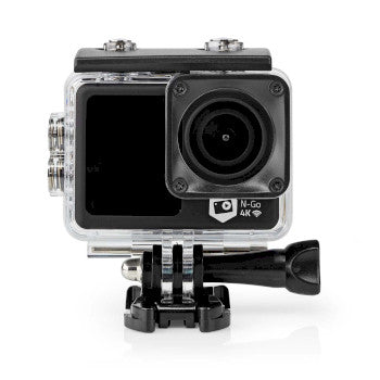 Action Cam | Dual Screen | 4K@30fps | 16 MPixels | Waterproof up to: 30.0 m | 90 min | Wi-Fi | App available for: Android™ / IOS | Mounts included | Black