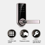 OS8818 Password + chiave + scheda sensore Serratura elettronica in lega di zinco Serratura con codice elettronico touch screen, OS8818