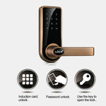 Serratura elettronica bronzo rosso con codice touch