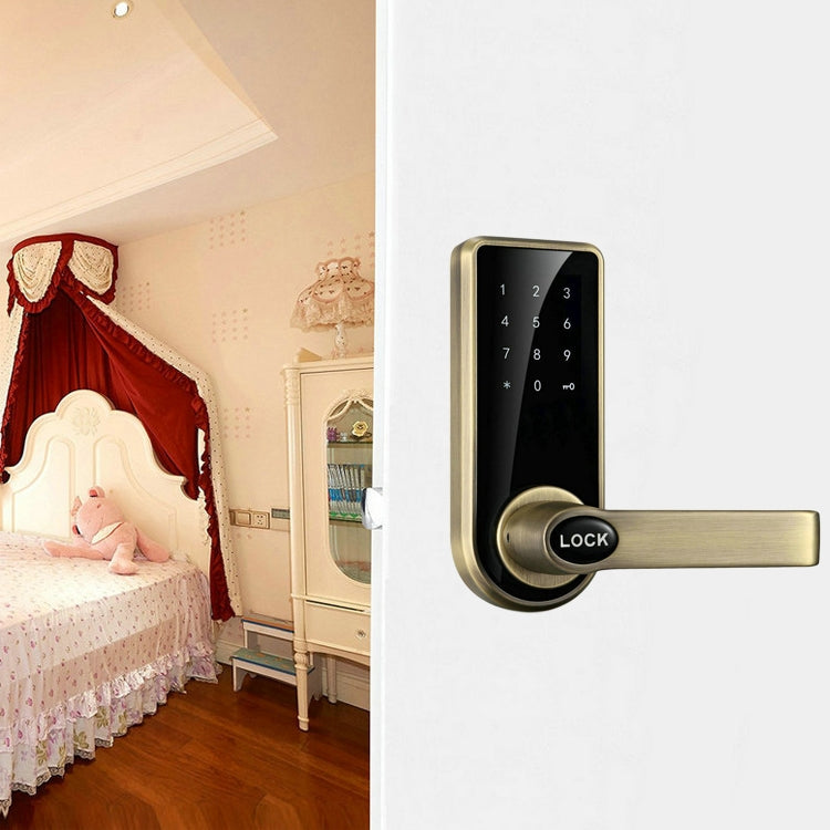 Serratura elettronica bronzo rosso con codice touch
