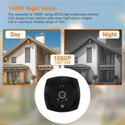 N7 Campanello video Smart Cat Eye con schermo da 4,5 pollici 1080P HD per visione notturna con rilevamento del movimento